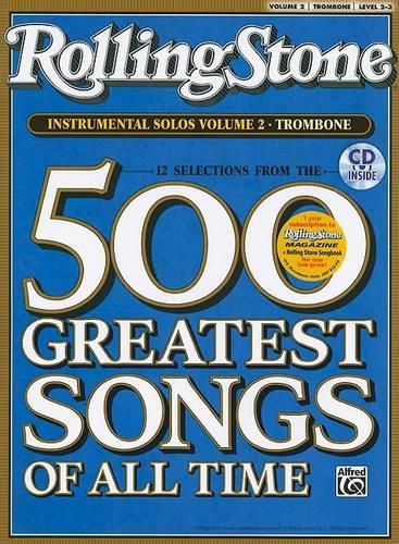 Cover image for Selections from Rolling Stone Magazine's 500 Greatest Songs of All Time (Instrumental Solos), Vol 2: Trombone, Book & CD