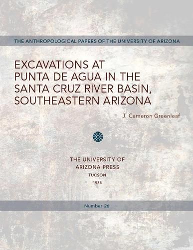 Cover image for Excavations at Punta de Agua in the Santa Cruz River Basin, Southeastern Arizona