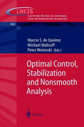 Cover image for Optimal Control, Stabilization and Nonsmooth Analysis