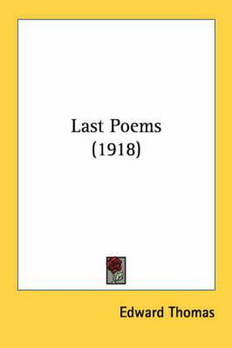 Cover image for Last Poems (1918)