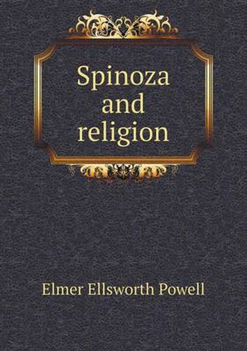 Cover image for Spinoza and religion