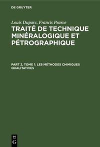 Cover image for Les Methodes Chimiques Qualitatives