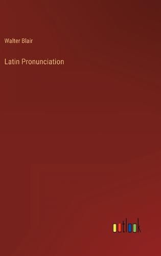 Cover image for Latin Pronunciation