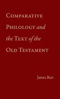 Cover image for Comparative Philology and the Text of the Old Testament