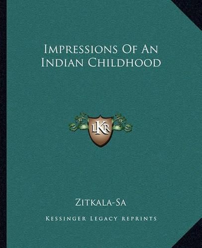 Cover image for Impressions of an Indian Childhood
