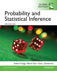 Cover image for Probability and Statistical Inference, Global Edition