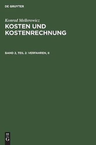 Cover image for Verfahren, II