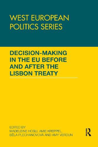 Cover image for Decision making in the EU before and after the Lisbon Treaty