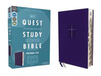 Cover image for NIV, Quest Study Bible, Personal Size, Leathersoft, Blue, Thumb Indexed, Comfort Print: The Only Q and A Study Bible