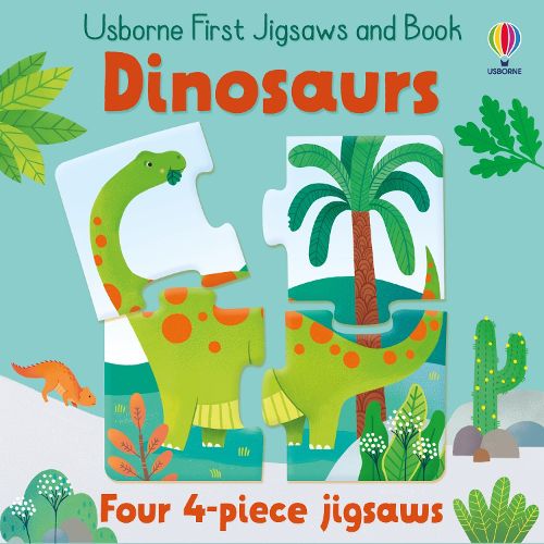 Cover image for Usborne First Jigsaws And Book: Dinosaurs