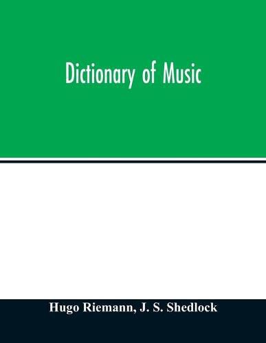Cover image for Dictionary of music
