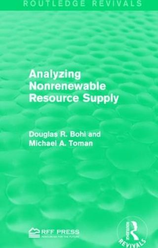 Cover image for Analyzing Nonrenewable Resource Supply