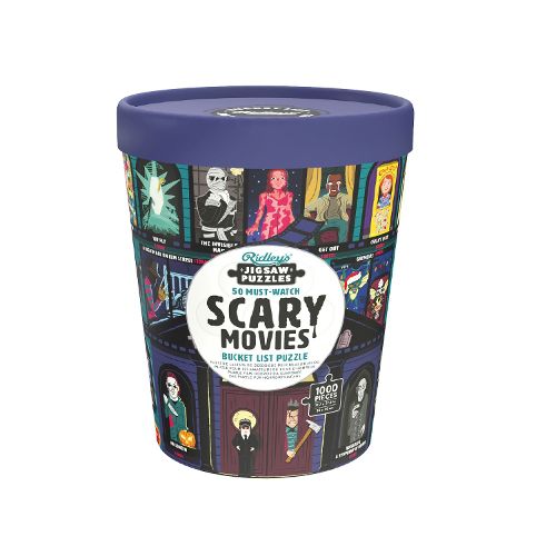 Cover image for 50 Must-Watch Scary Movies Bucket List 1000-piece Puzzle