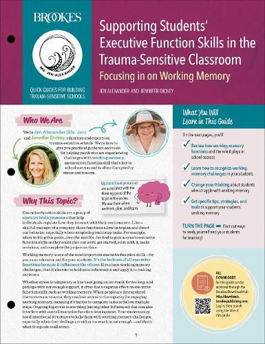 Cover image for Supporting Students' Executive Function Skills in the Trauma-Sensitive Classroom