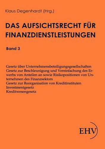 Cover image for Aufsichtsrecht uber Finanzdienstleistungen