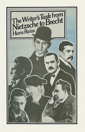 Cover image for The Writer's Task from Nietzsche to Brecht