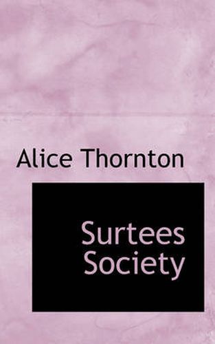 Cover image for Surtees Society