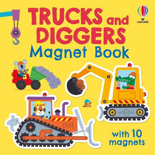 Cover image for Trucks and Diggers Magnet Book