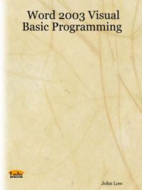 Cover image for Word 2003 Visual Basic Programming