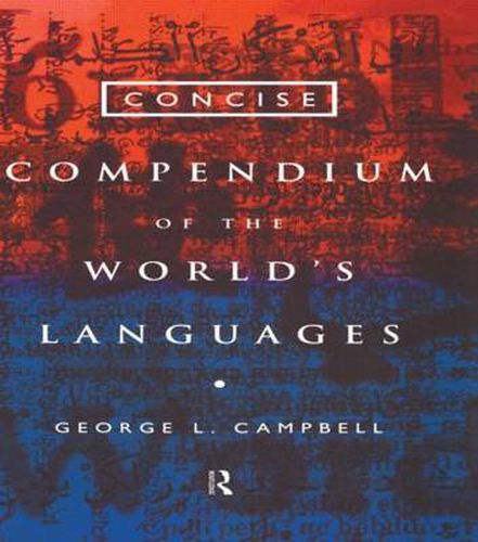 Cover image for Concise Compendium of the World's Languages