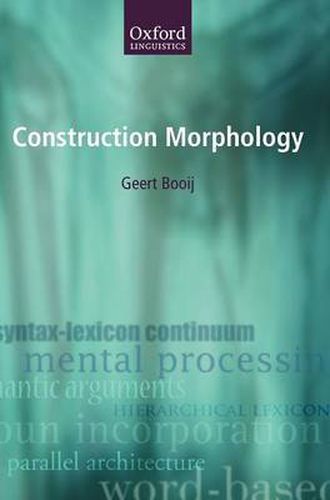 Cover image for Construction Morphology