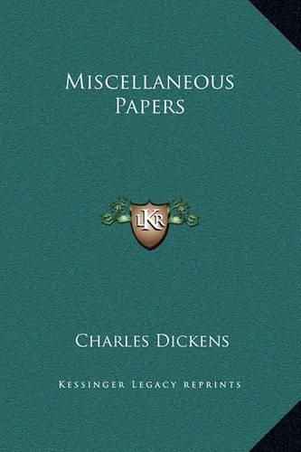 Cover image for Miscellaneous Papers
