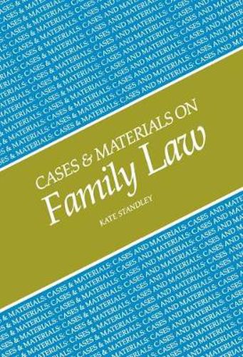 Cover image for Cases and Materials on Family Law