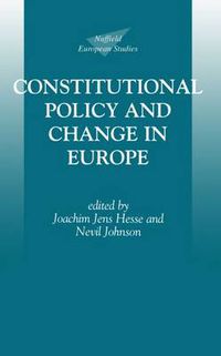 Cover image for Constitutional Policy and Change in Europe