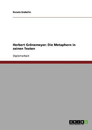 Cover image for Die Metaphern in Herbert Groenemeyers Texten