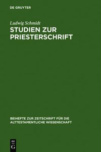 Cover image for Studien zur Priesterschrift