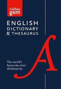 Cover image for English Gem Dictionary and Thesaurus: The World's Favourite Mini Dictionaries