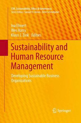 Cover image for Sustainability and Human Resource Management: Developing Sustainable Business Organizations