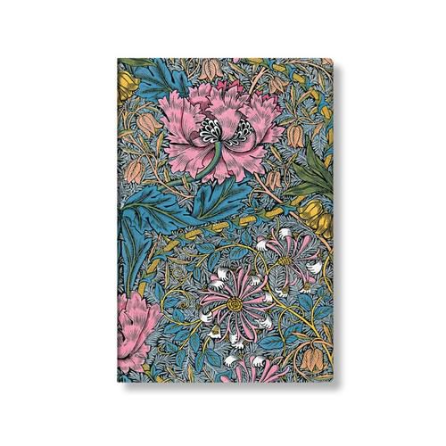 Cover image for Morris Pink Honeysuckle (William Morris) Mini Hardback Address Book (Elastic Band Closure)