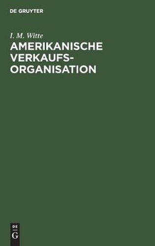 Cover image for Amerikanische Verkaufsorganisation