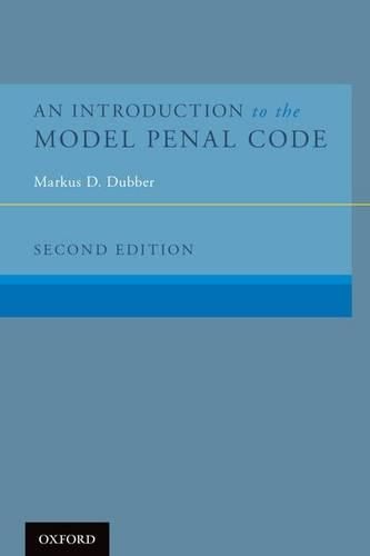 Cover image for An Introduction to the Model Penal Code