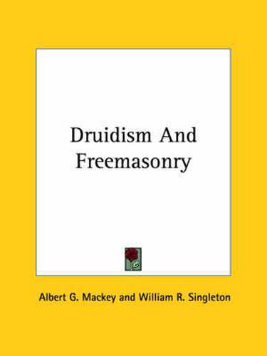 Cover image for Druidism and Freemasonry