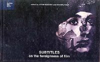 Cover image for Subtitles: On the Foreignness of Film