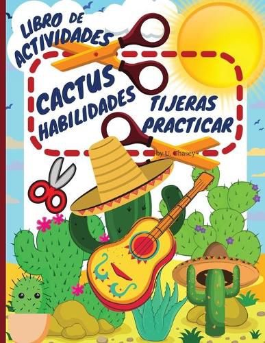 Cover image for Libro de actividades de practica de las tijeras para cactus: Divertido libro de actividades de corte para ninos de 4 a 8 anos