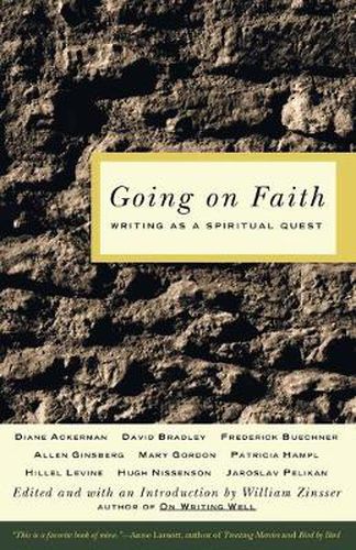 Cover image for Going on Faith: Writing as a Spiritual Quest
