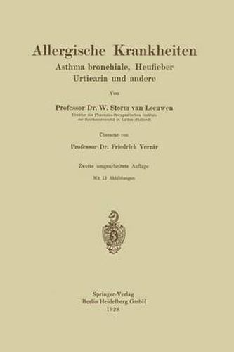 Cover image for Allergische Krankheiten: Asthma Bronchiale, Heufieber Urticaria Und Andere