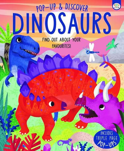 Cover image for Pop Up and Discover Dinosaurs