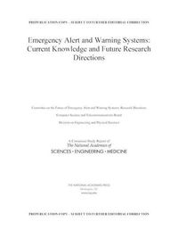 Cover image for Emergency Alert and Warning Systems: Current Knowledge and Future Research Directions