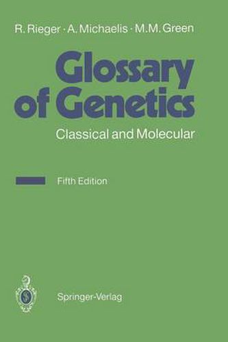 Cover image for Glossary of Genetics: Classical and Molecular