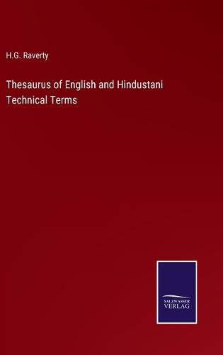 Cover image for Thesaurus of English and Hindustani Technical Terms