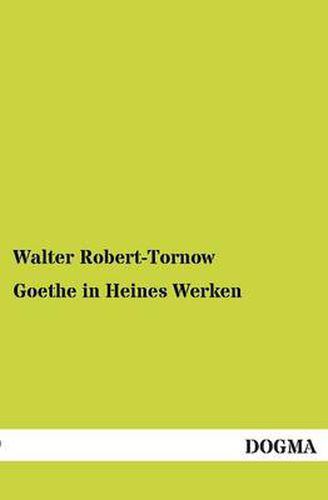 Cover image for Goethe in Heines Werken