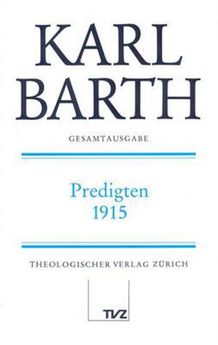 Cover image for Karl Barth Gesamtausgabe: Band 27: Predigten 1915