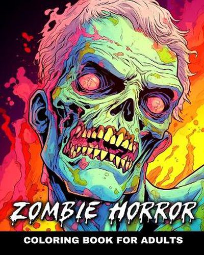 Cover image for Zombie Horror Coloring Book for Adults