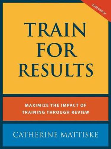 Cover image for Train For Results