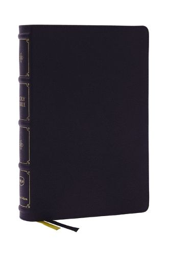 Cover image for NKJV, Large Print Thinline Reference Bible, Blue Letter, Maclaren Series, Leathersoft, Black, Thumb Indexed, Comfort Print: Holy Bible, New King James Version