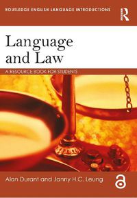 Cover image for Language and Law: A resource book for students